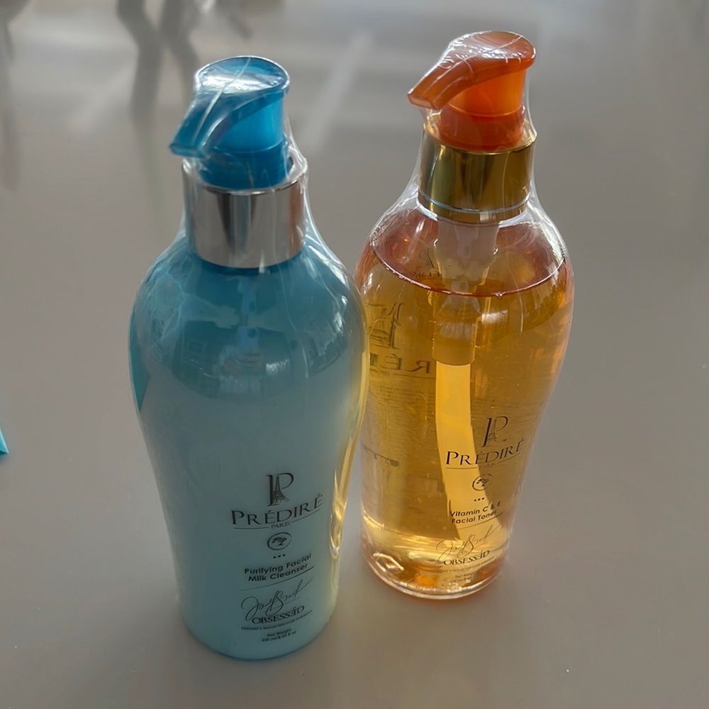 Predire Paris Vit C & E Facial toner and purifying facial milk cleanser